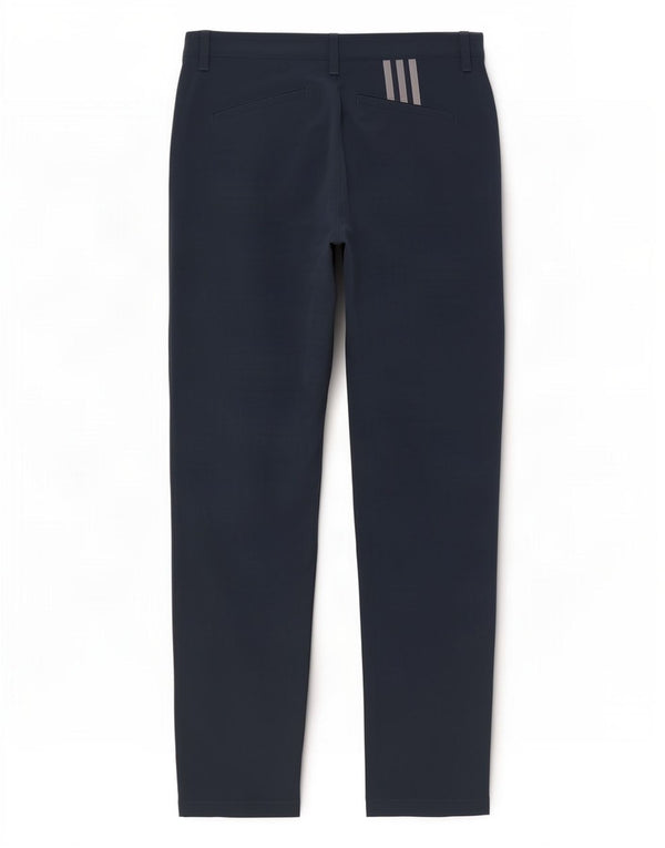 Pantaloni chino slim da uomo Adidas W34 L32 poliestere blu navy
