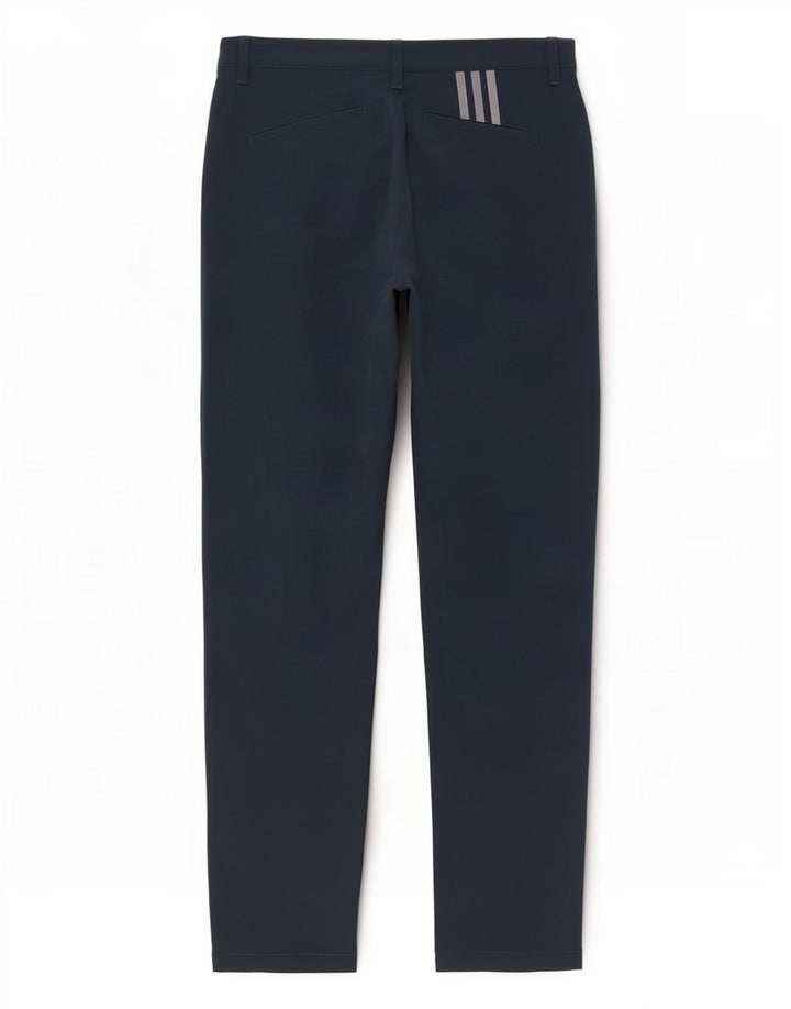 Pantaloni chino slim da uomo Adidas W34 L32 poliestere blu navy