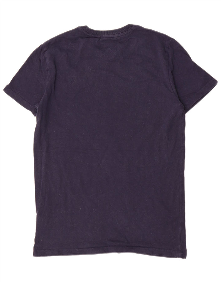 T-shirt da uomo Superdry Top in cotone blu navy medio