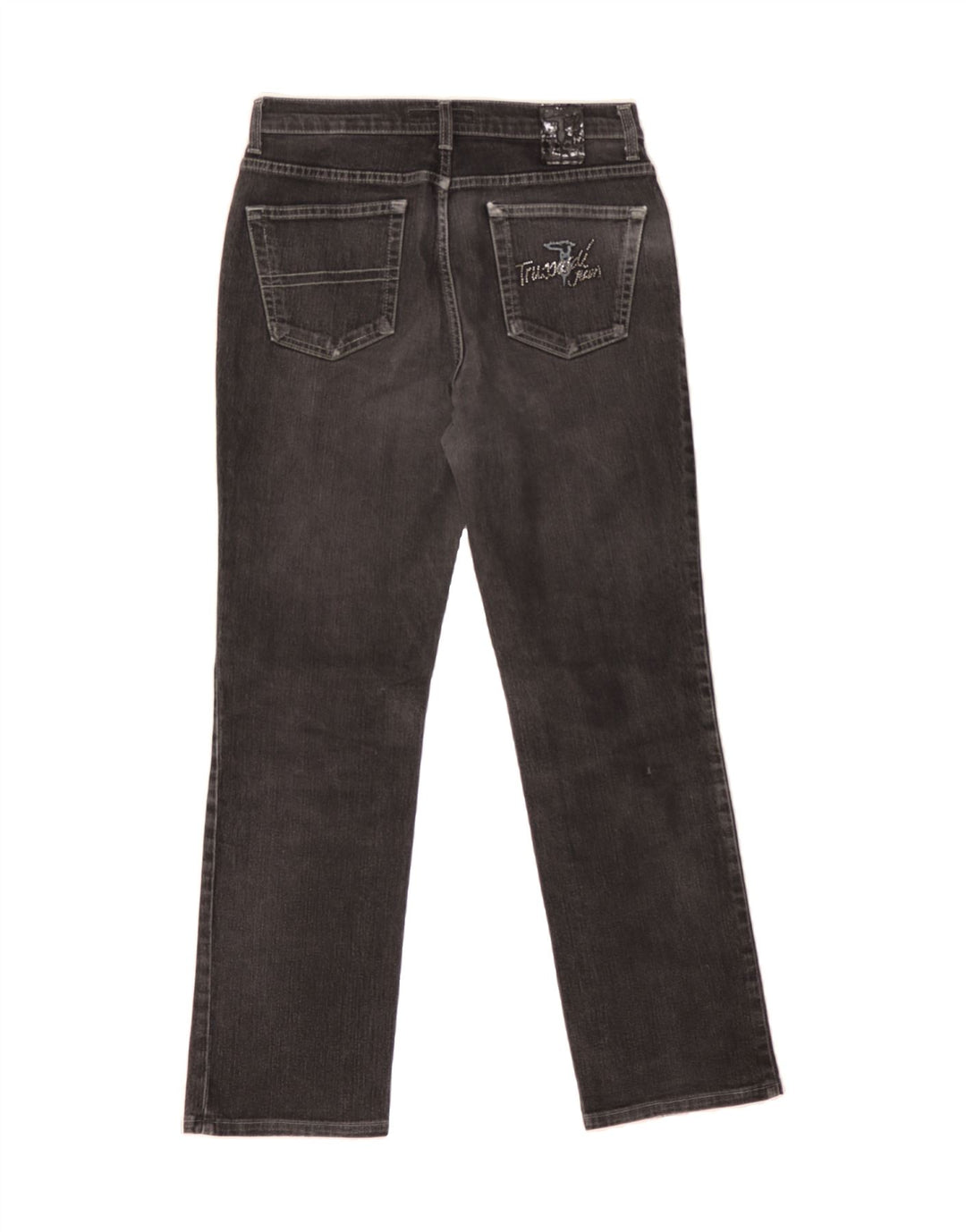 TRUSSARDI Womens Straight Jeans W30 L29 Navy Blue Cotton Vintage Trussardi and Second-Hand Trussardi from Messina Hembry 