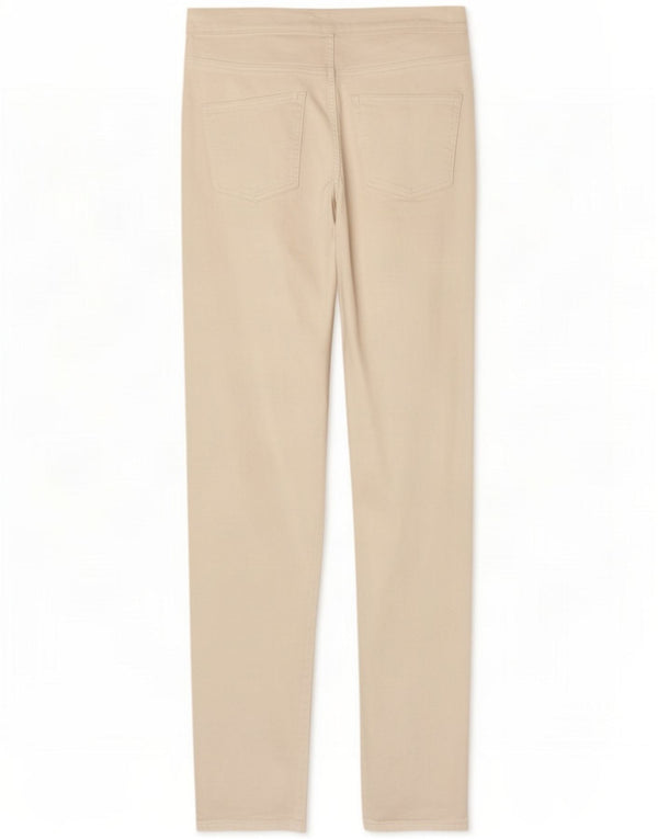 Marks & Spencer Pantaloni casual slim da donna UK 12 Medium W32 L27 Bianco