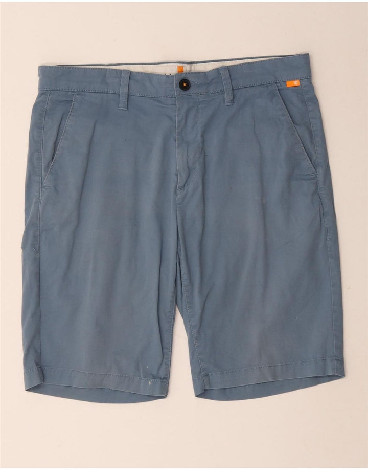 Pantaloncini chino da uomo Timberland W32 cotone blu medio