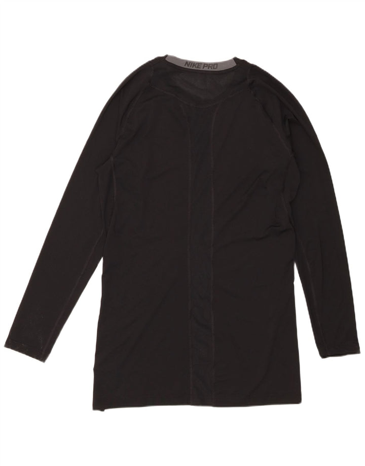 Maglia Nike Dri Fit da uomo a manica lunga XL nera in poliestere