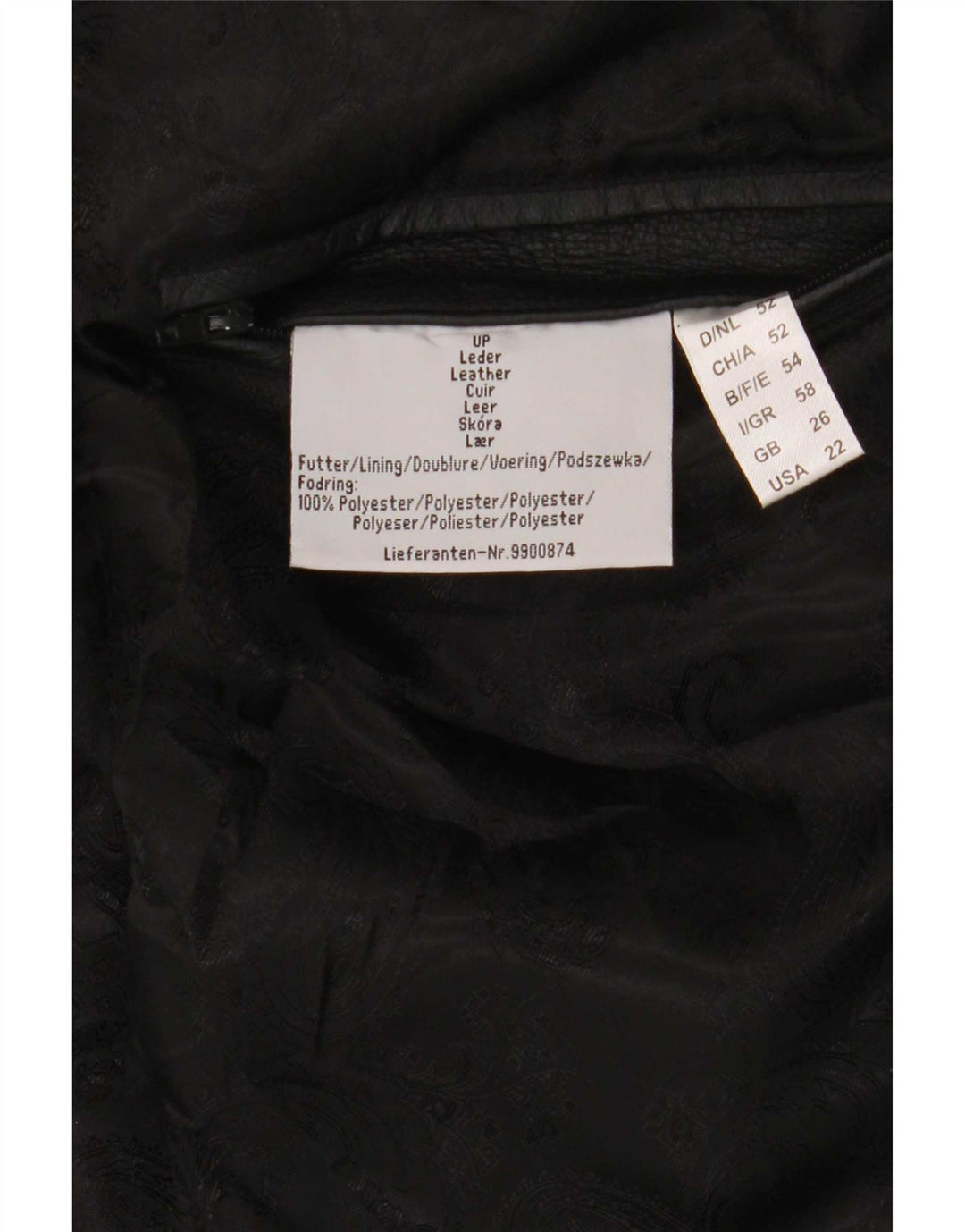 Cappotto in pelle da donna Ulla Popken UK 26 5XL Nero floreale