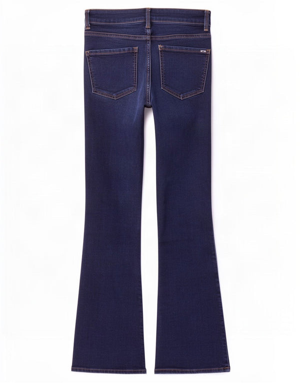 Marks & Spencer Donna The Eva Bootcut Jeans UK 8 Small W26 L31 Blu Navy