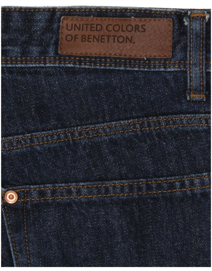 Jeans dritti da uomo Benetton W32 L29 Blu
