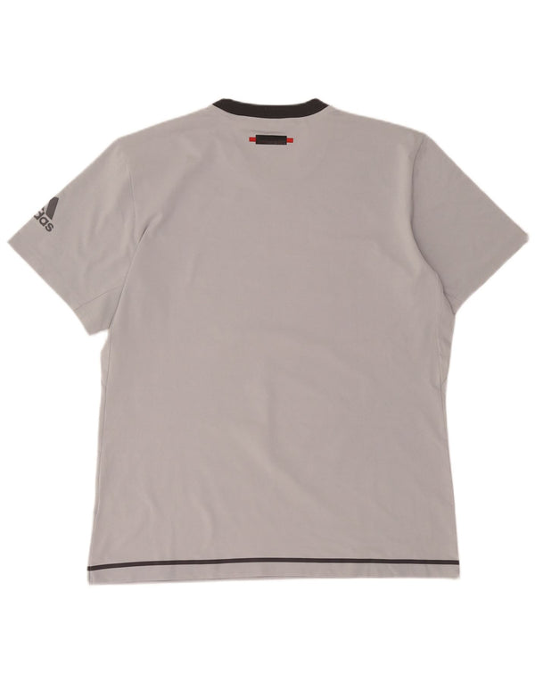 T-shirt grafica da uomo Adidas Top XL poliestere grigio