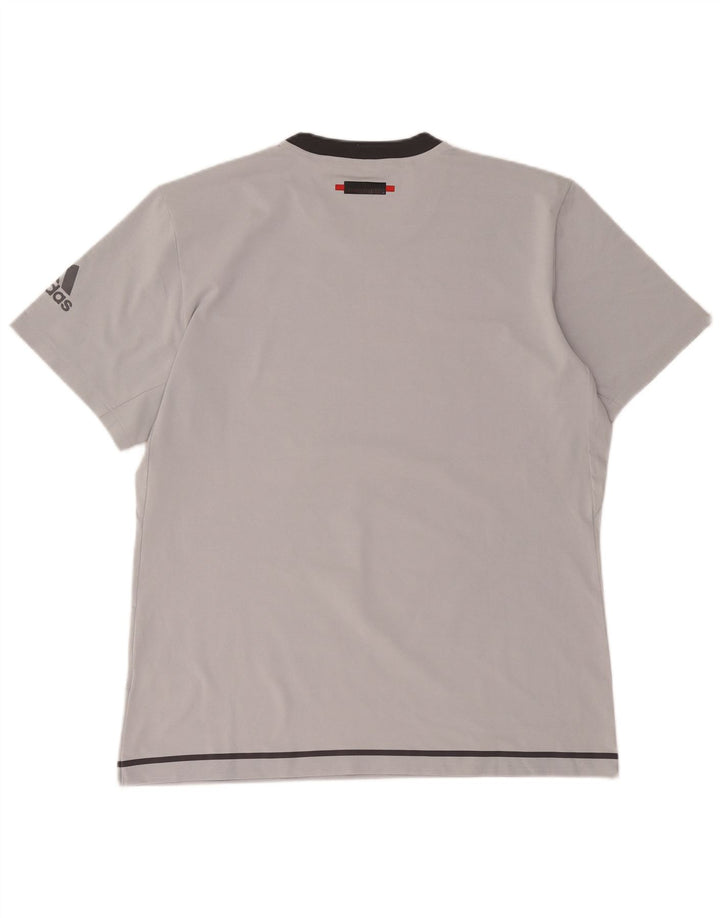 T-shirt grafica da uomo Adidas Top XL poliestere grigio