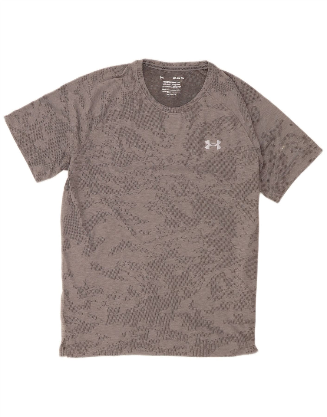 Maglietta Under Armour da uomo Heat Gear Top grigio medio mimetico