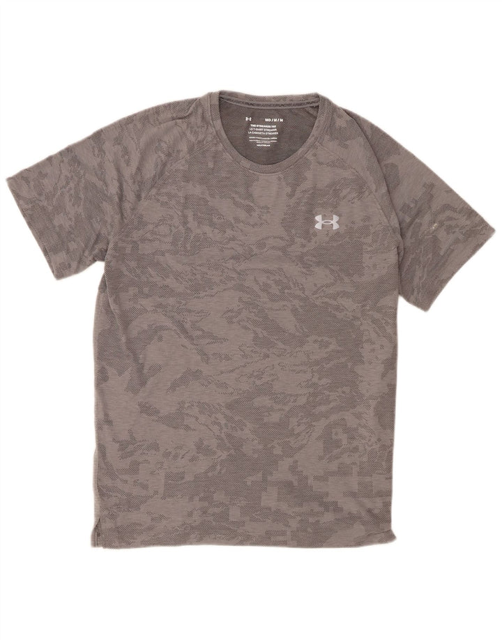Maglietta Under Armour da uomo Heat Gear Top grigio medio mimetico