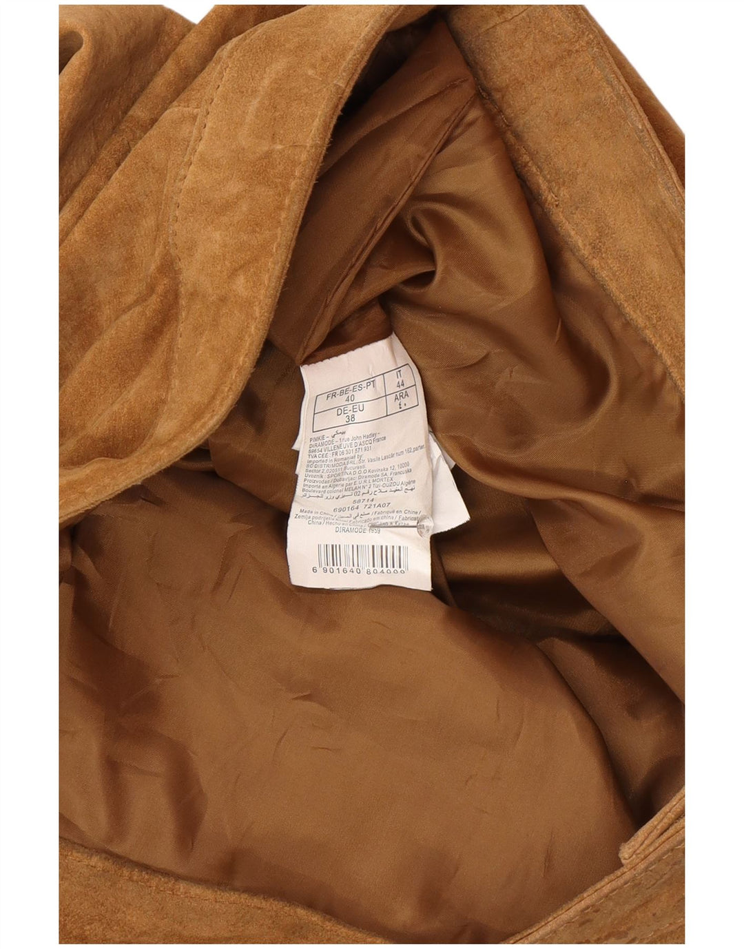 Minigonna da donna in pelle scamosciata Pimkie IT 44 media W32 in pelle marrone