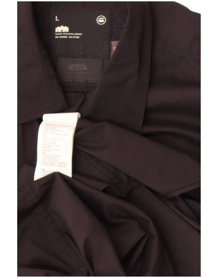 Camicia da uomo G-Star grande in cotone nero