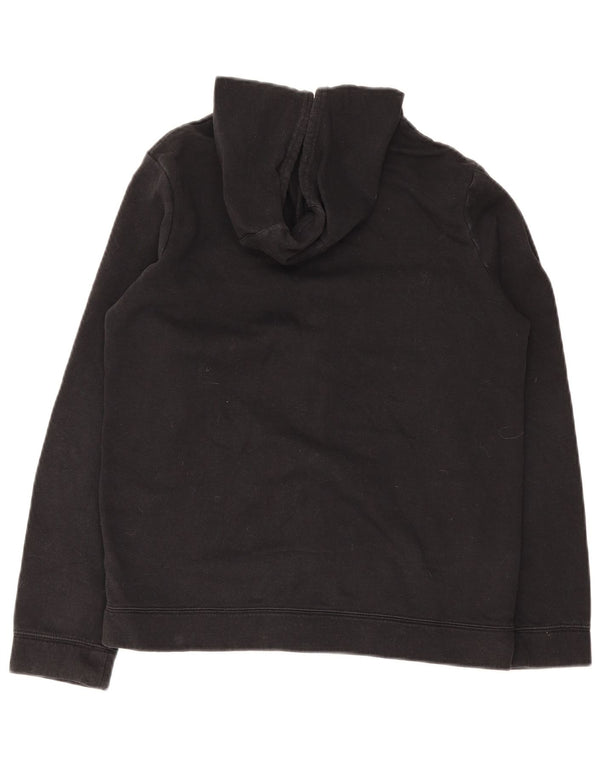 Felpa con cappuccio e zip Nike da ragazzo vestibilità standard 13-14 anni XL cotone nero