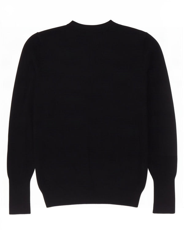 Maglione maglione girocollo da donna Zara UK 12 medio nero