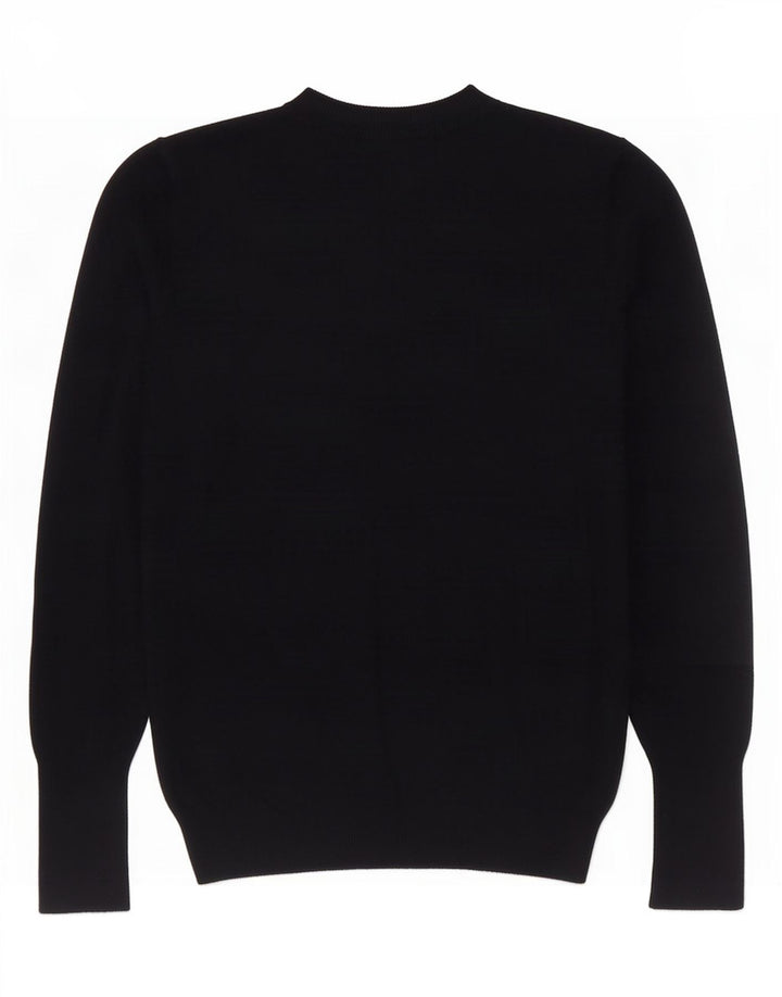 Maglione maglione girocollo da donna Zara UK 12 medio nero