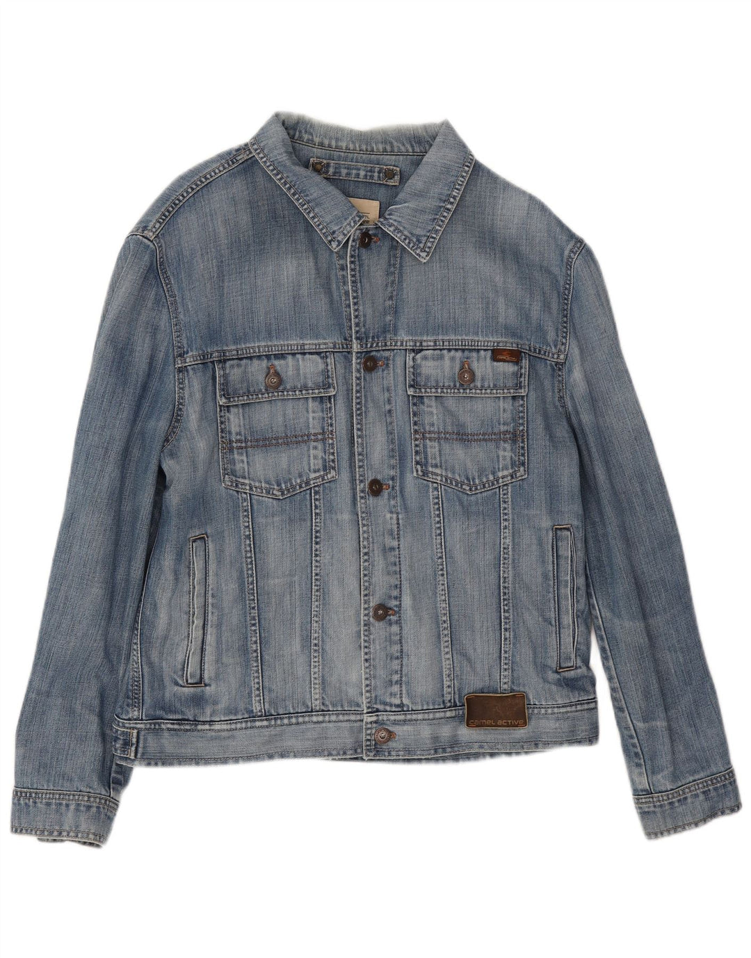 Giacca di jeans da uomo Camel Active UK 38 Cotone blu medio