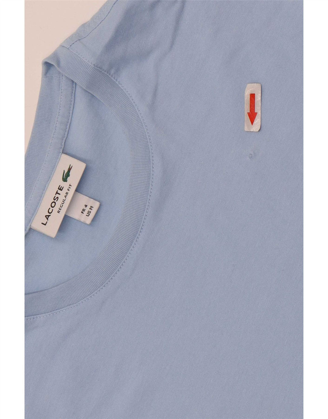 T-shirt da uomo Regular Fit Lacoste taglia 4 in cotone blu medio