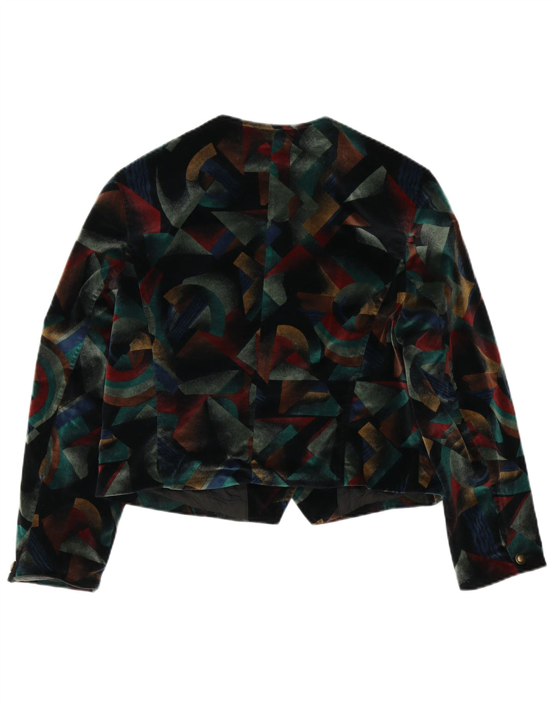 Giacca Bolero da donna a 5 bottoni Hirsch UK 12 media multicolore geometrica