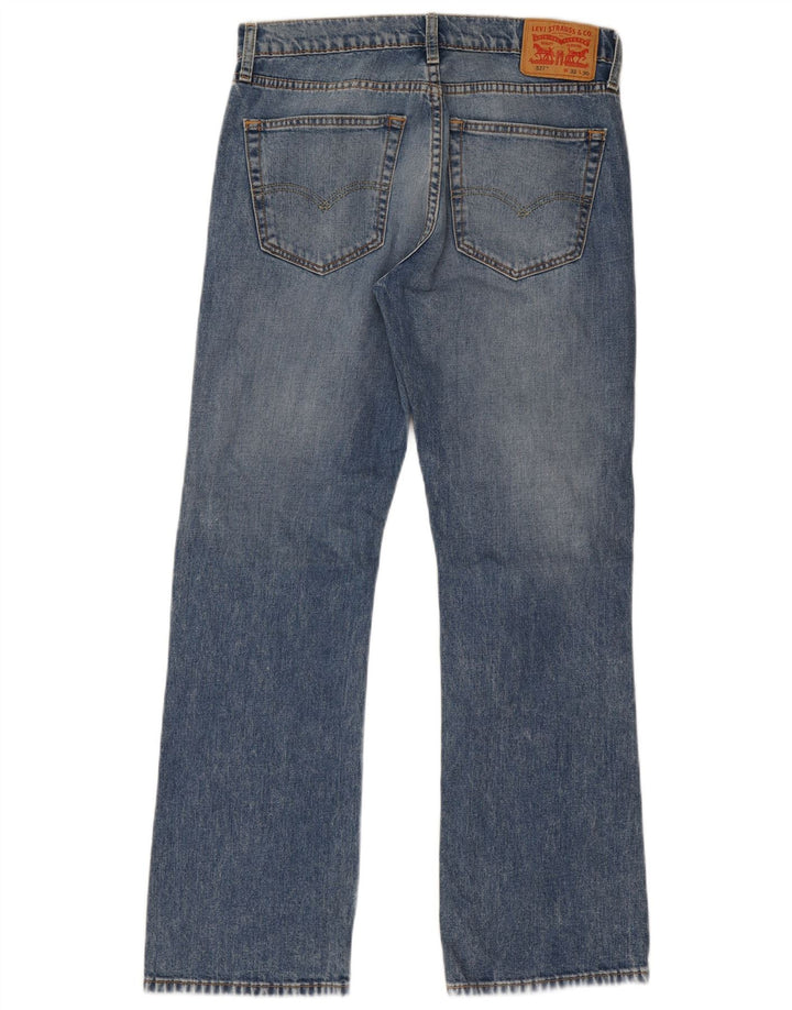 Levi's Uomo 527 Jeans Bootcut Slim W32 L30 Cotone Blu