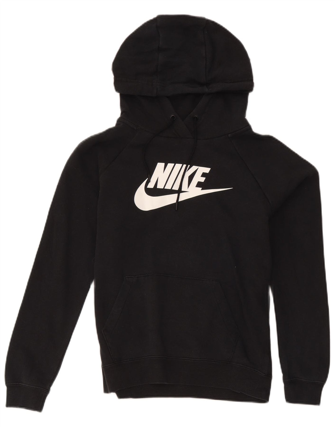 Felpa con cappuccio grafica Nike da uomo piccola in cotone nero