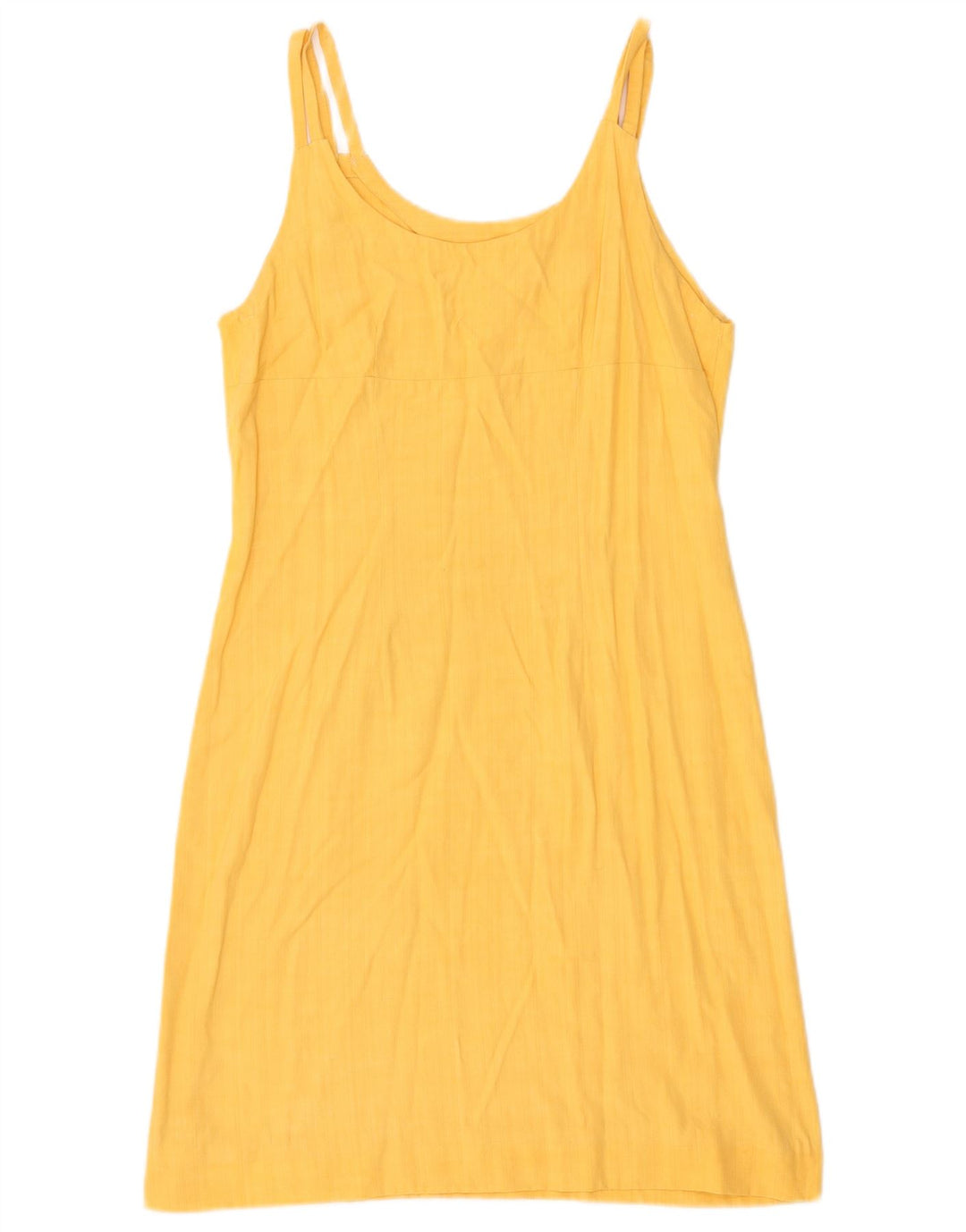 Prendisole vintage da donna UK 12 giallo medio