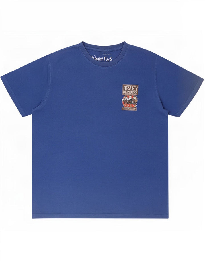 Maglietta grafica da uomo Weird Fish Top XL Blu