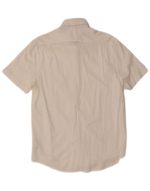 Polo Ralph Lauren Camicia da uomo slim fit a maniche corte in cotone bianco medio