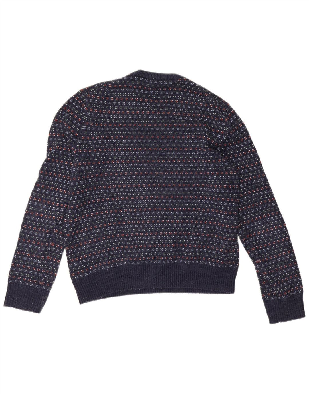 Maglione da uomo girocollo Gap in lana maculata media blu navy