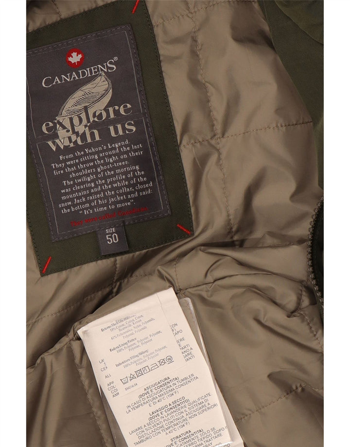 Giacca utility da uomo Canadiens EU 50 Large Verde Cotone