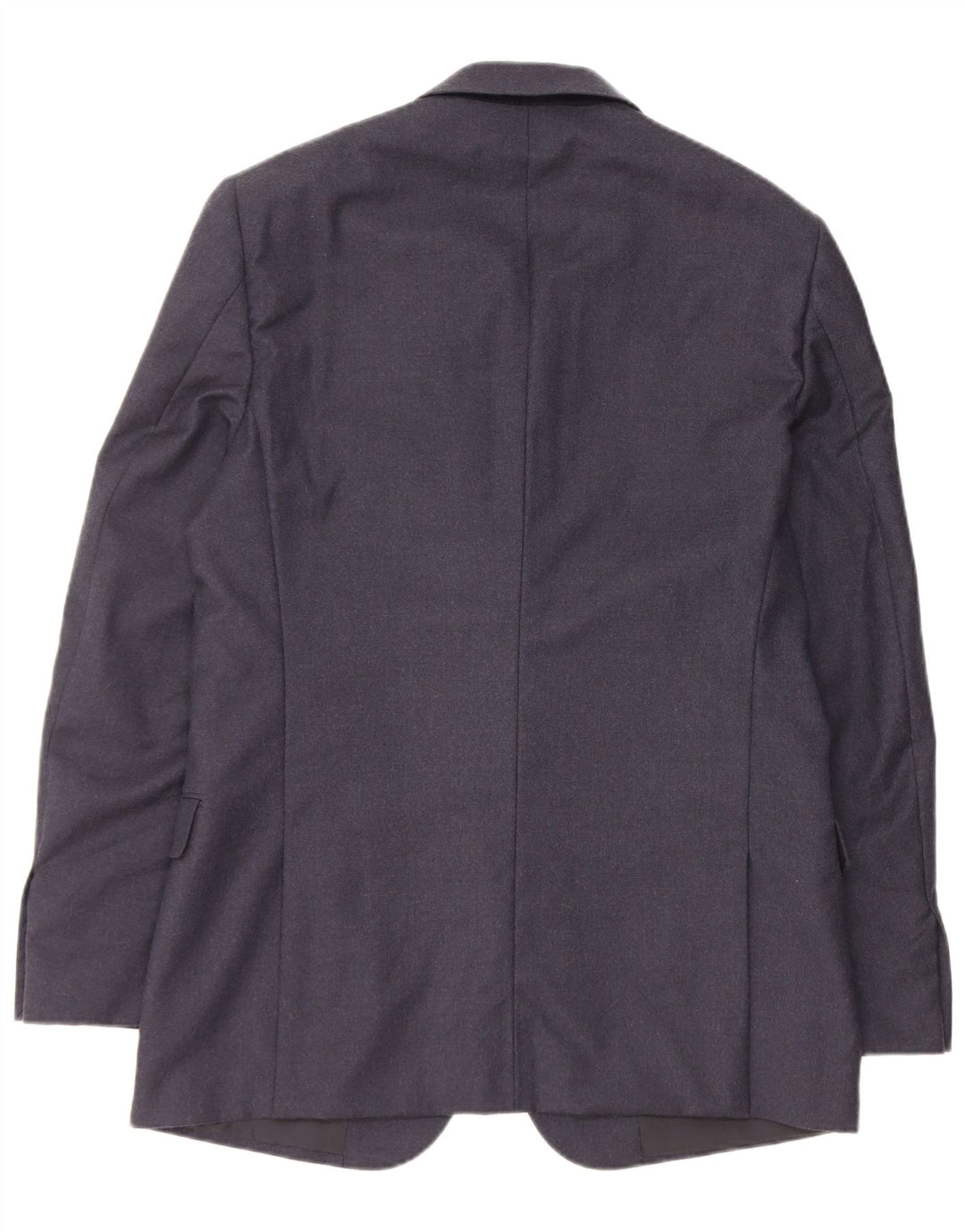 Giacca blazer a 3 bottoni da uomo Calvin Klein IT 50 Large Blu Navy in lana vergine