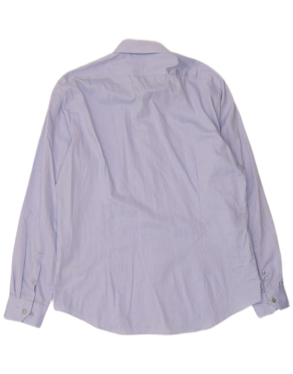 Camicia da uomo Calvin Klein taglia 42 grande cotone blu