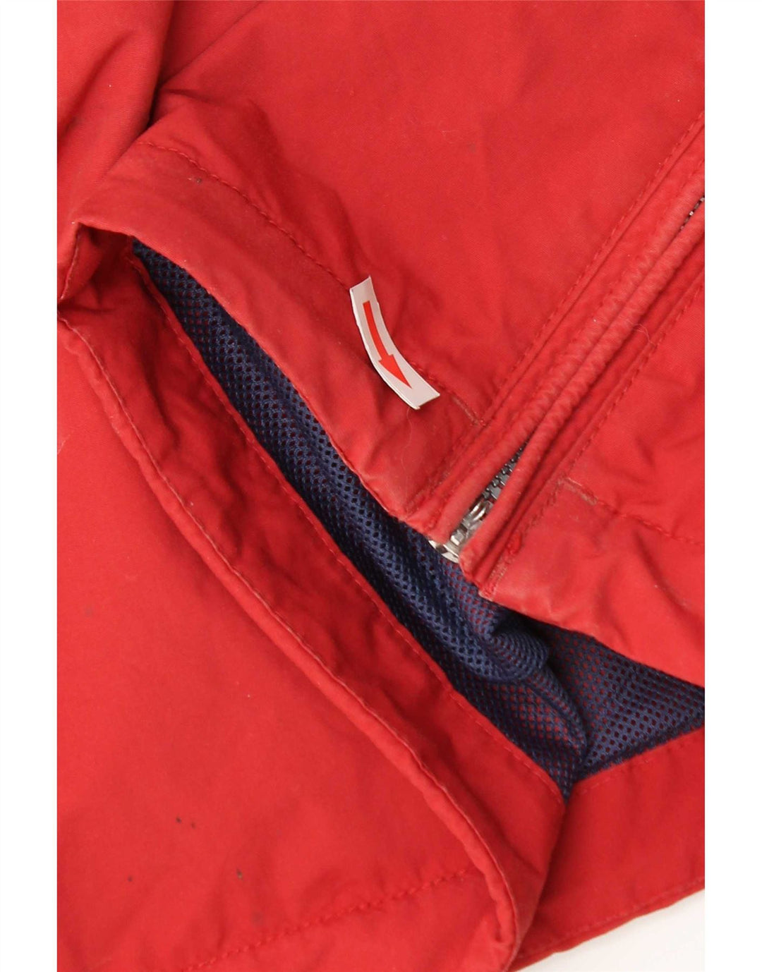 Giacca anorak grafica da uomo con cappuccio Napapijri UK 38 rosso medio in poliammide