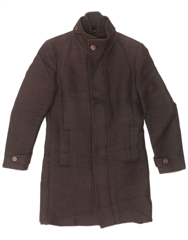 Cappotto da uomo Zara UK 38 cotone nero medio