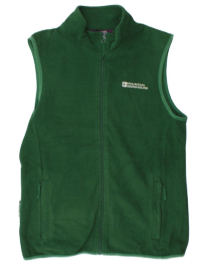Gilet in pile da uomo Mountain Warehouse UK 12 Poliestere verde medio