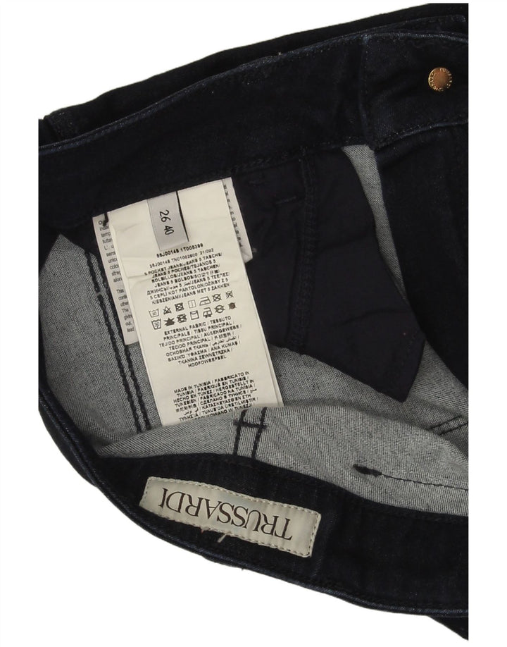 Jeans Svasati Donna Trussardi W26 L31 Blu Navy Cotone
