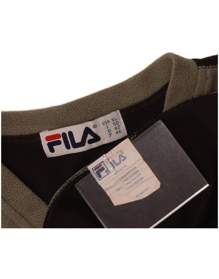 Maglia in pile da donna Fila UK 18 XL Poliestere color block grigio