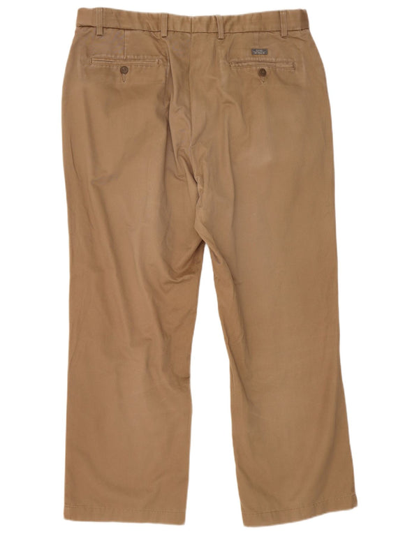 Pantaloni dritti da uomo Marks & Spencer Blue Harbour W38 L29 Cotone beige