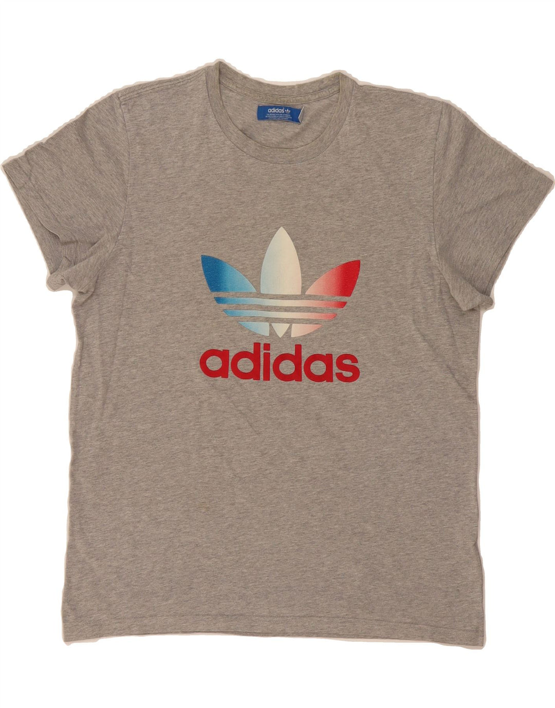 ADIDAS Mens Graphic T-Shirt Top Medium Grey Cotton Vintage Adidas and Second-Hand Adidas from Messina Hembry 