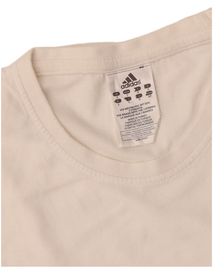 T-shirt grafica da uomo ADIDAS Top piccola bianca