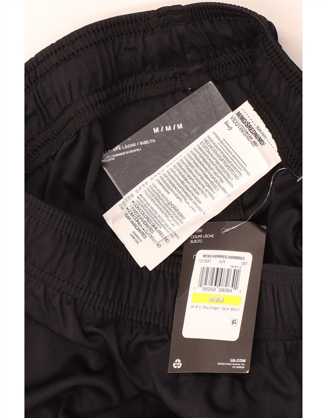 Pantaloncini sportivi da uomo Under Armour medio nero poliestere