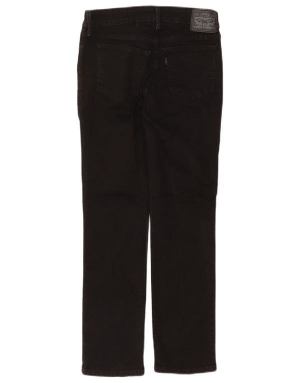 Levi's Womens 712 Slim Jeans W27 L28 Black Cotton