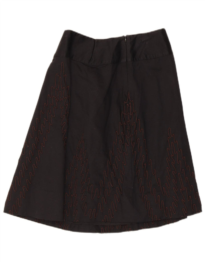Gonna a trapezio da donna Reiss UK 12 media W26 nera geometrica