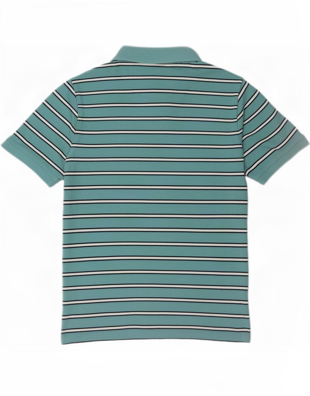 Polo da uomo James Pringle in cotone a righe blu medio