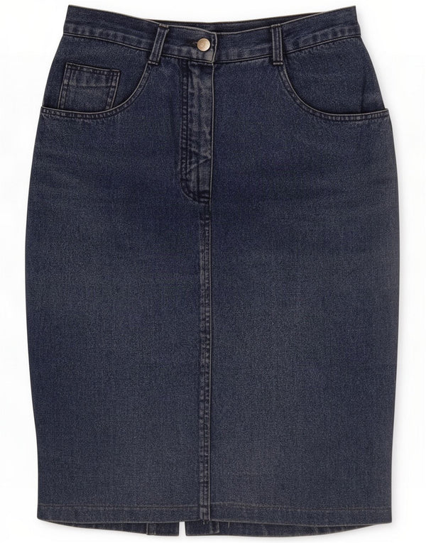 Gonna Trussardi in denim da donna IT 46 Large W32 Blu Cotone