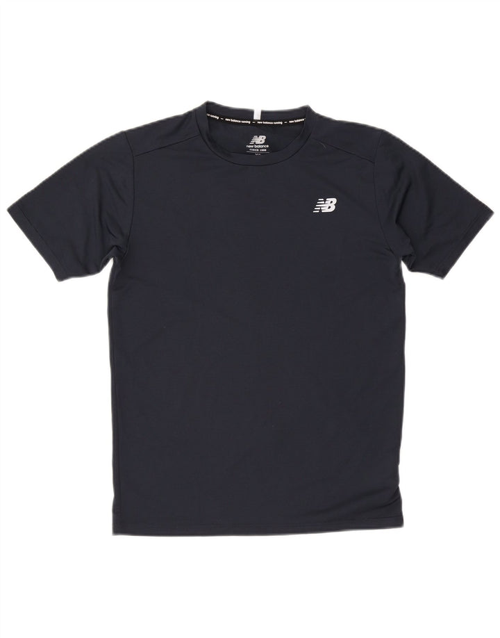 T-shirt da uomo New Balance Top XS blu navy in poliestere