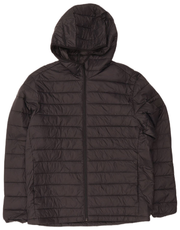 Giacca imbottita con cappuccio da uomo Jack & Jones UK 42 XL Nera