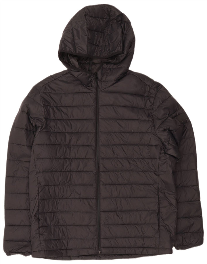Giacca imbottita con cappuccio da uomo Jack & Jones UK 42 XL Nera