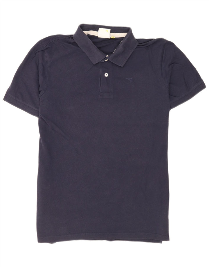 Polo Diadora Uomo Large in Cotone Blu Navy