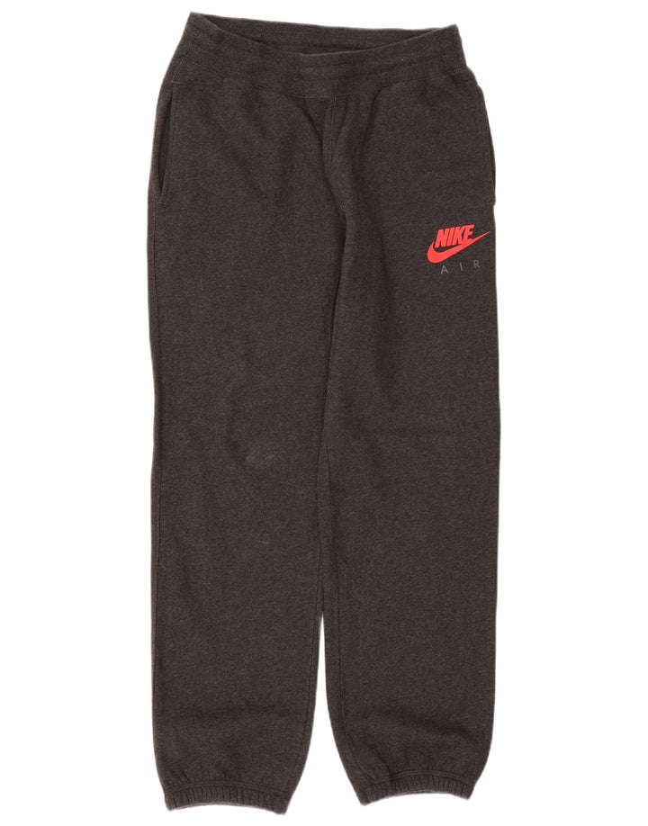 Pantaloni da tuta con grafica Nike da uomo, pantaloni da jogging, cotone grigio medio