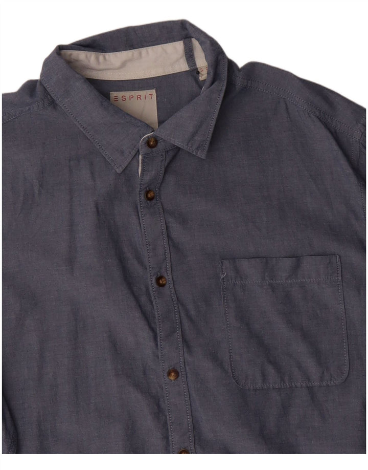 Camicia da uomo Esprit 2XL cotone blu